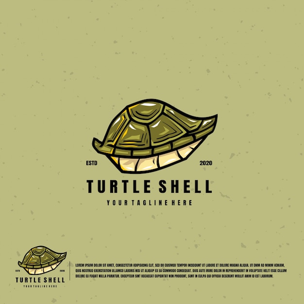 Vector schildpad shell illustratie logo