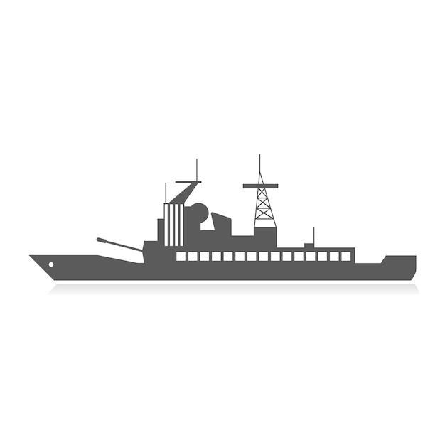 Schip pictogram illustratie