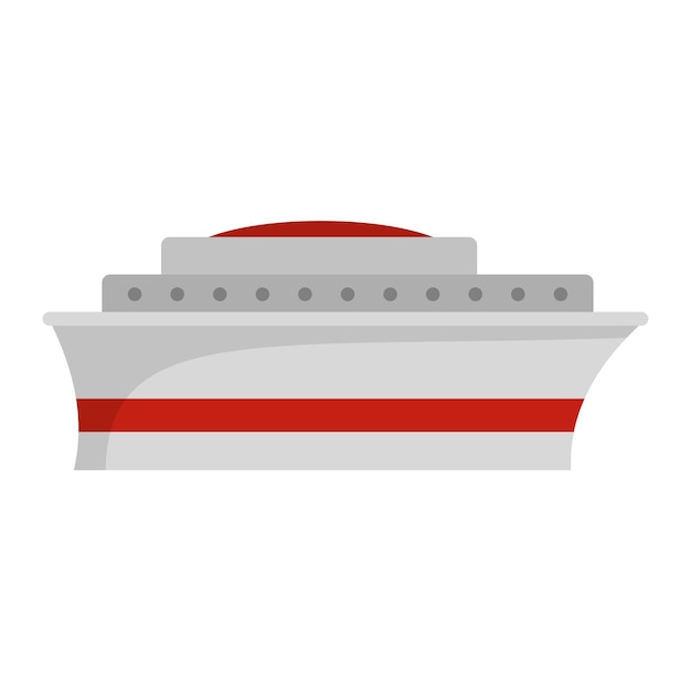 Schip pictogram Vlakke afbeelding van schip vector pictogram geïsoleerd op een witte achtergrond