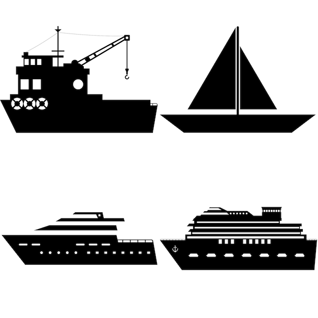 Schip Silhouet 8