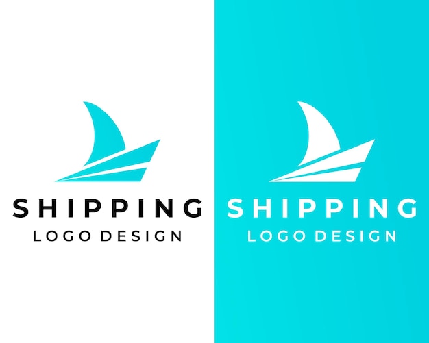 Schip, zee, oceaan, matroos logo ontwerp.