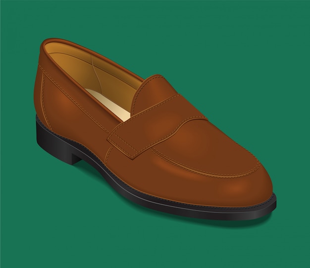 Schoenen illustratie. Mannen schoenen