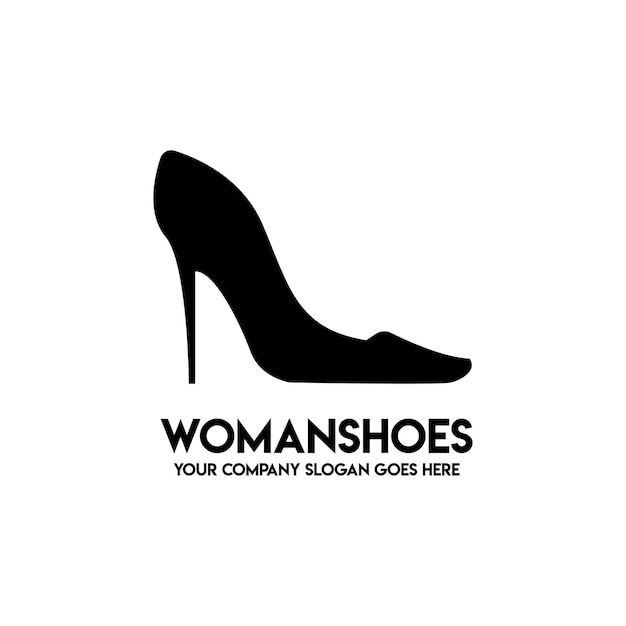 schoenen logo ontwerp vectorillustratie