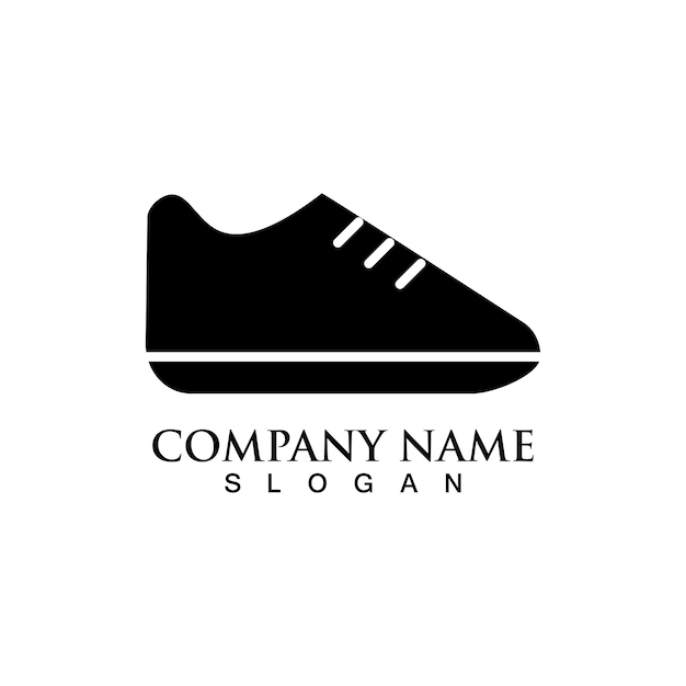 schoenen logo ontwerp vectorillustratie