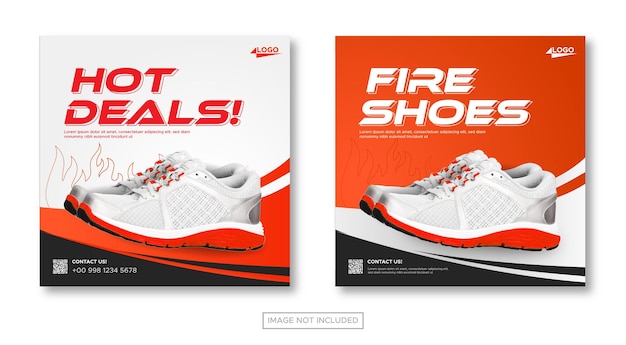 schoenen product verkoop reclame social media post