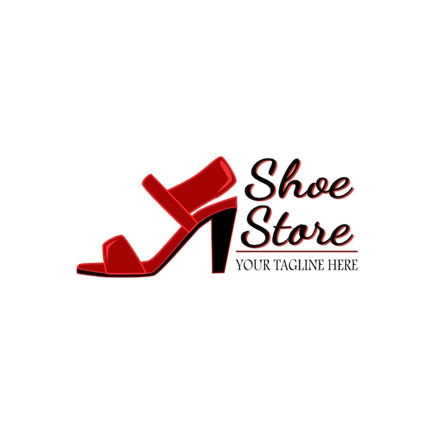 Vector schoenen winkel logo. mode illustratie