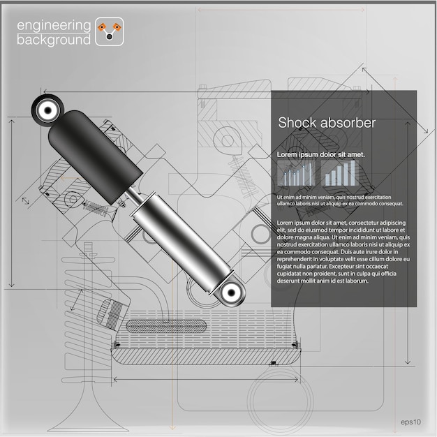 Vector schokdemper. vector. eps10.