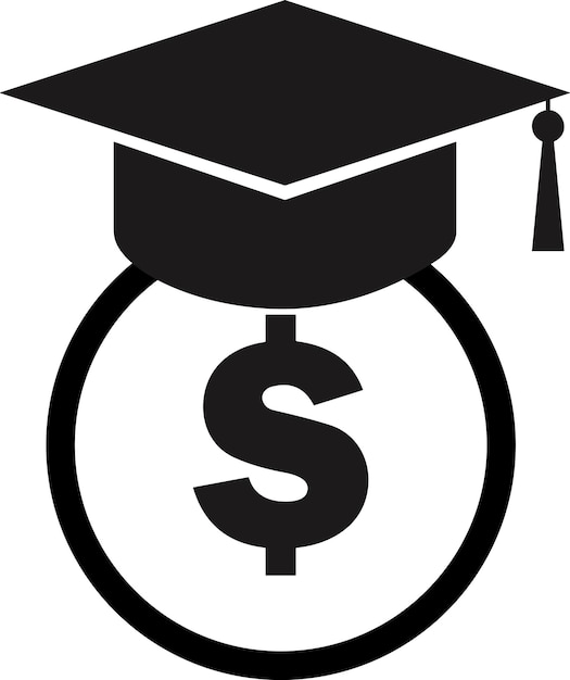 Scholarship icon vector investment in education business finance Academic scholarship symbol