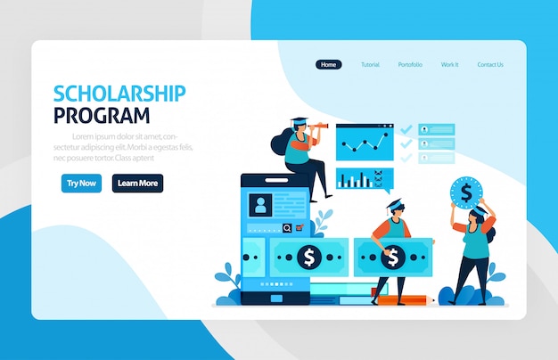 Vector scholarship program landing page