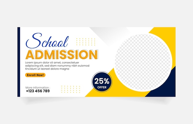 School admission picture template replacement