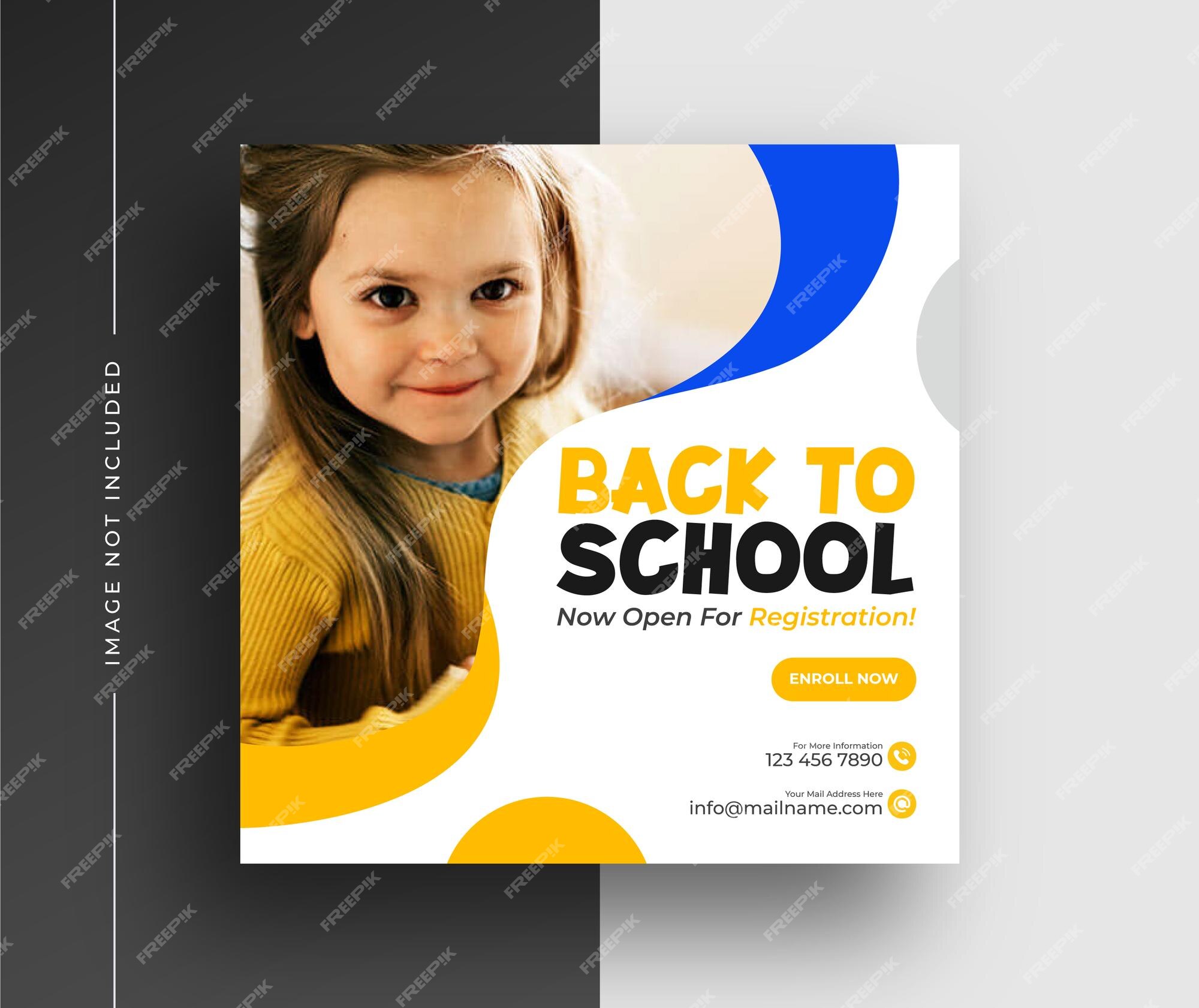 Premium Vector School Admission Social Media Post Banner Design Template premium-vector-school-admission-social-media-post-banner-design-template