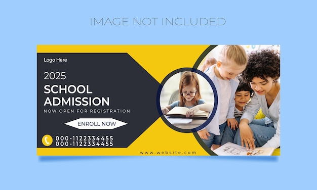 school admission social media post design