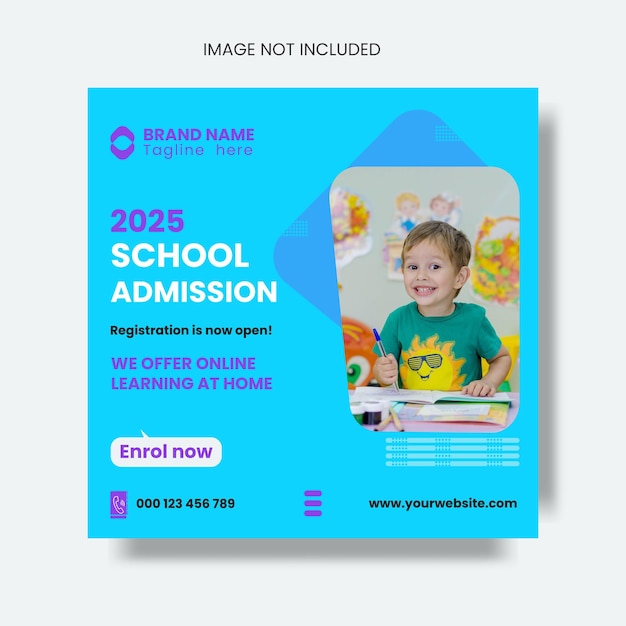 School-Admission-Social-Media-Post-Template