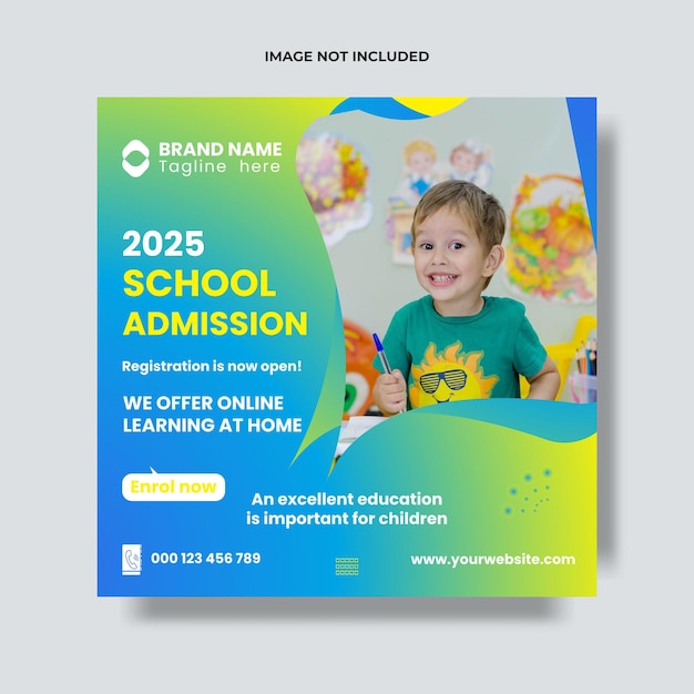 School-Admission-Social-Media-Post-Template