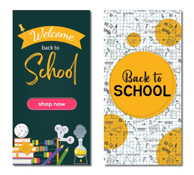 School Admission web banner and email signature Back to school