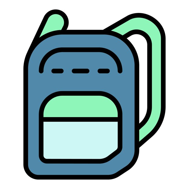 Premium Vector | School backpack icon outline school backpack vector ...