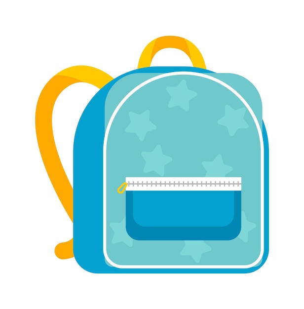 Vector school backpack icon vector illustration