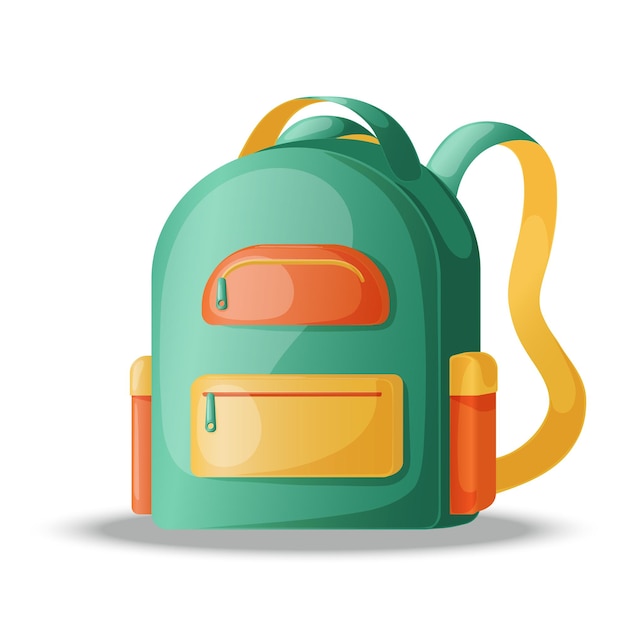school backpack for kids green orange and yellow colors childrens briefcase school bag for supplies