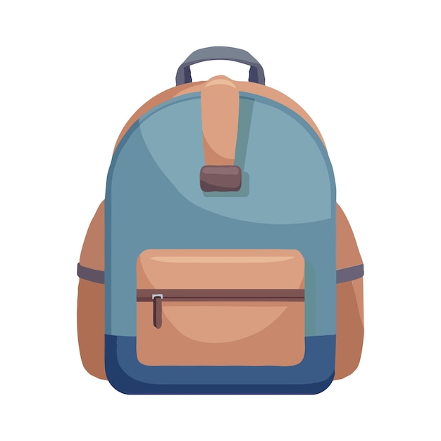 school backpack for s flat style vector clipart illustration isolated on white backgroun