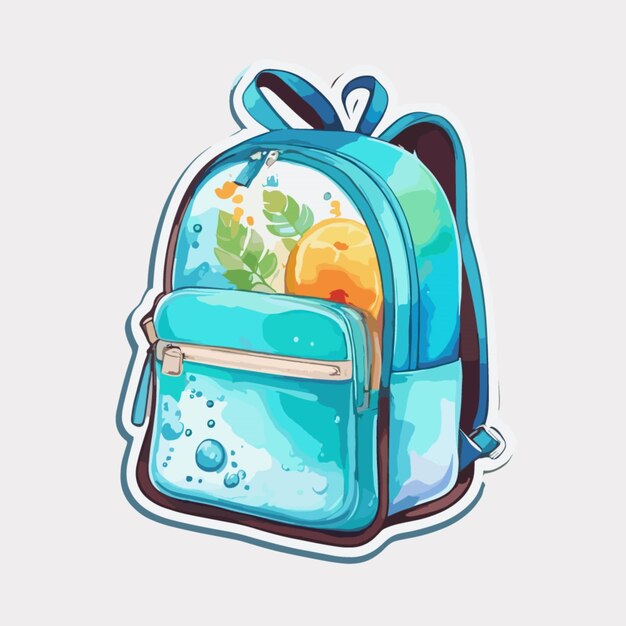 Vector school bag cartoon vector