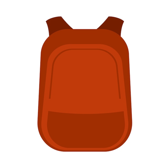 학교 가방: 색 배경에 고립된 아이콘