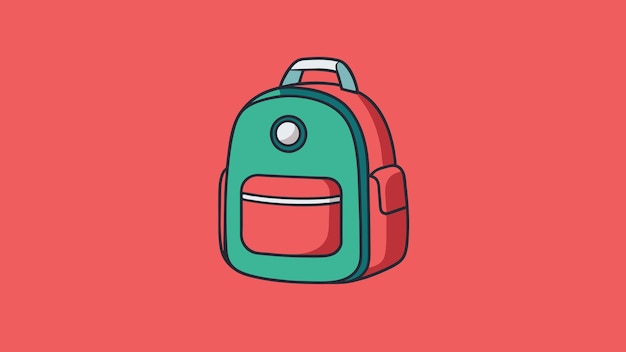 School Bag Vector Cartoon Designs voor trendy leer avonturen
