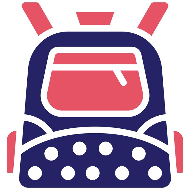 School Bag vector icon illustration of Back to School iconset