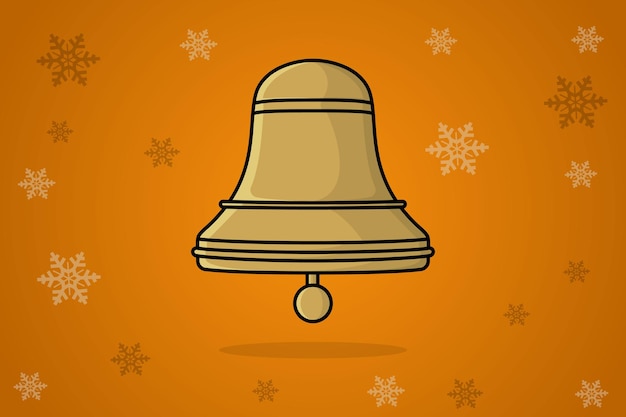 School bell vector icon illustration