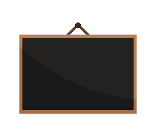 Vector school blackboard