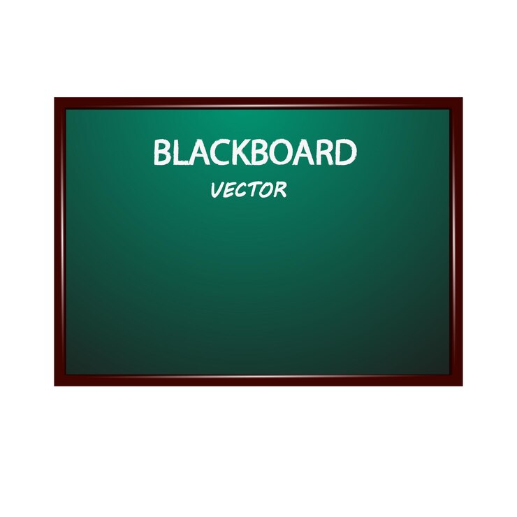 Vector school board on a white background
