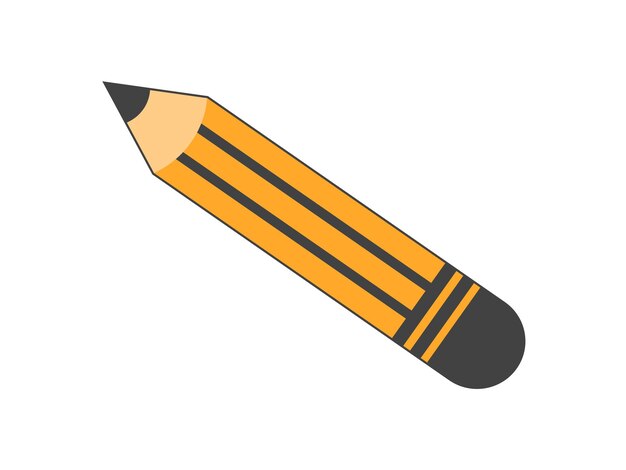 School book pencil elements illustration