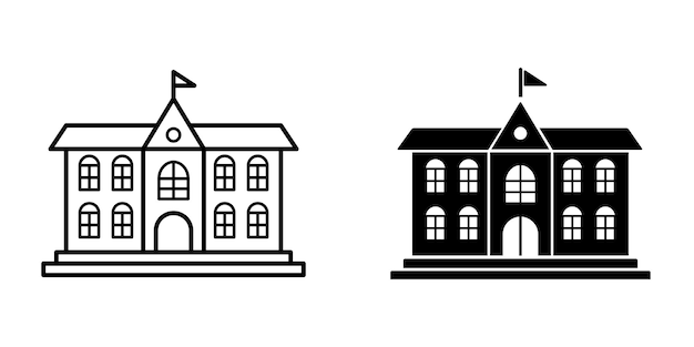 School building icon