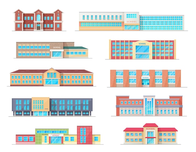 School building icons of education architecture