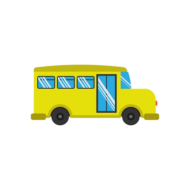 Школьный автобус значок дизайн шаблона векторные иллюстрации