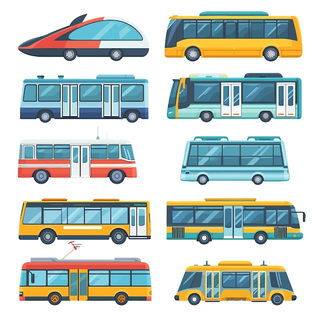 school bus icon and vector