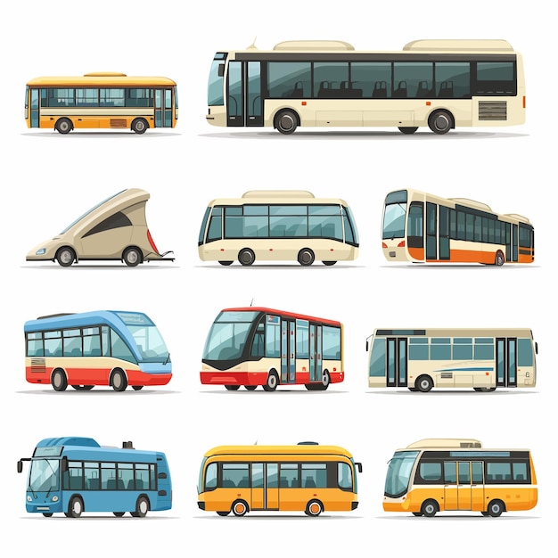 school bus icon and vector