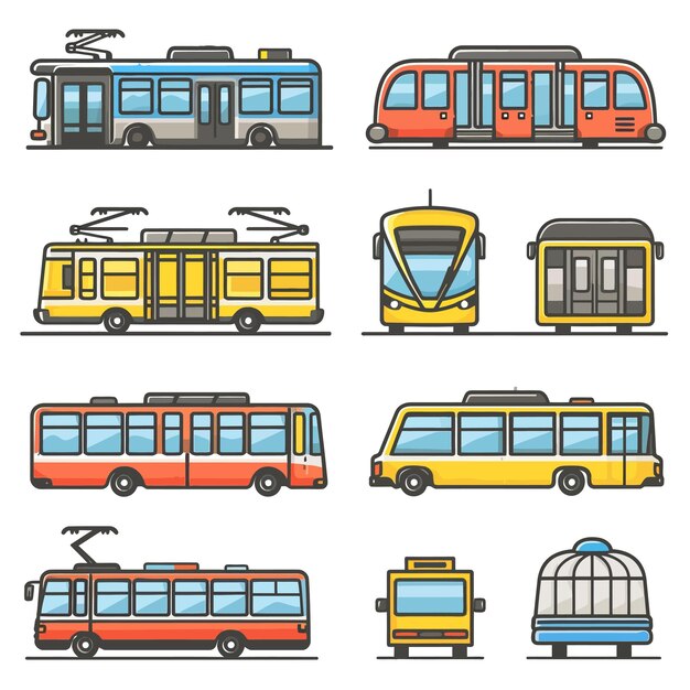 school bus icon and vector