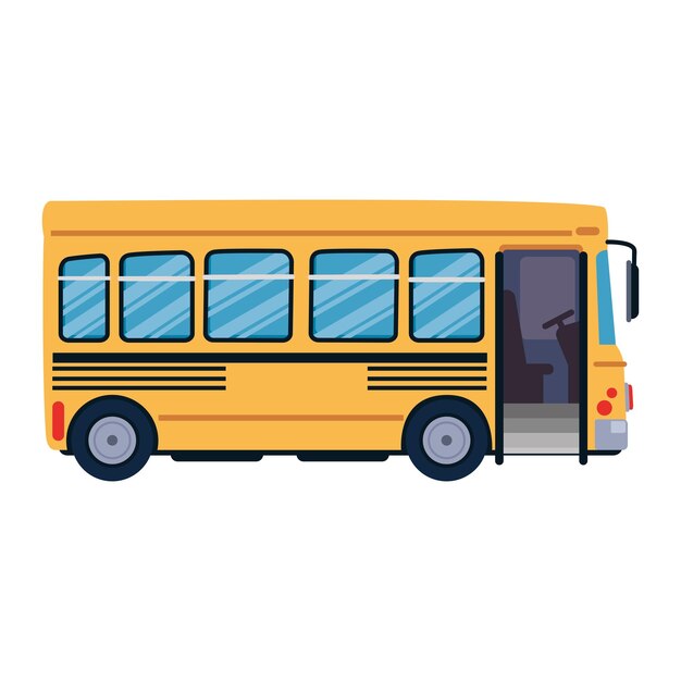 Vettore illustrazione di un autobus scolastico