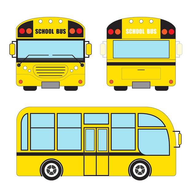 School Bus Vector Illustration