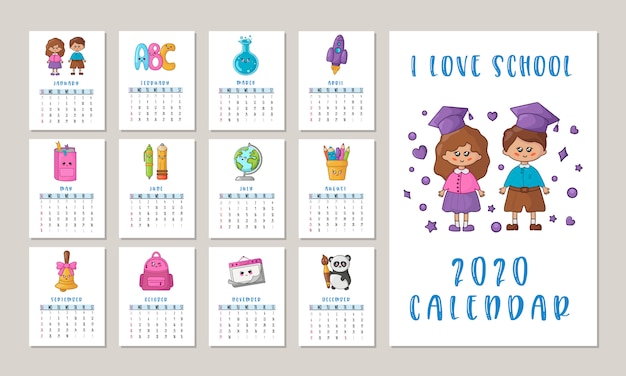 Calendario scolastico 2020