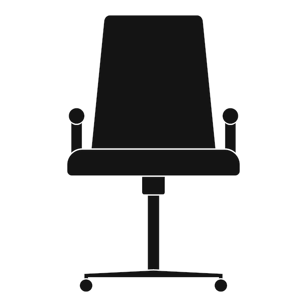 School chair icon Simple illustration of school chair vector icon for web