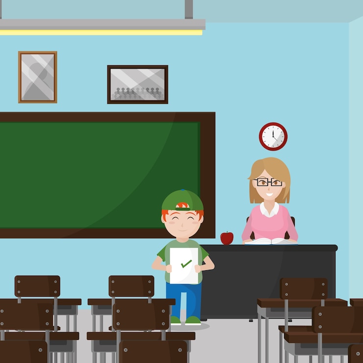 Vector 学校の教室