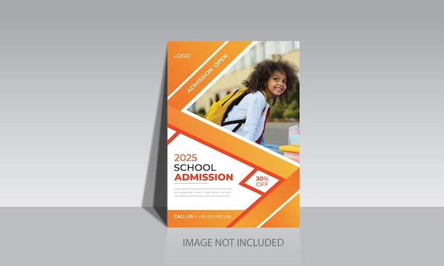 School college admission flyer template