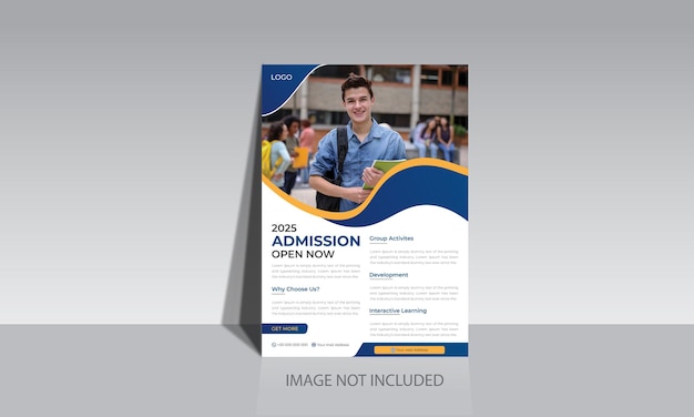 School college admission flyer template