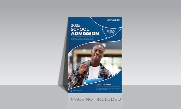 School college admission flyer template