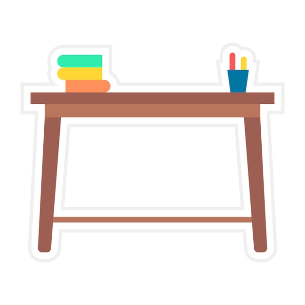 School Desk icon vector image Can be used for Kindergarten