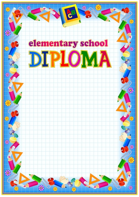 School diploma lege sjabloon