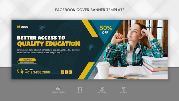 School education admission facebook timeline cover