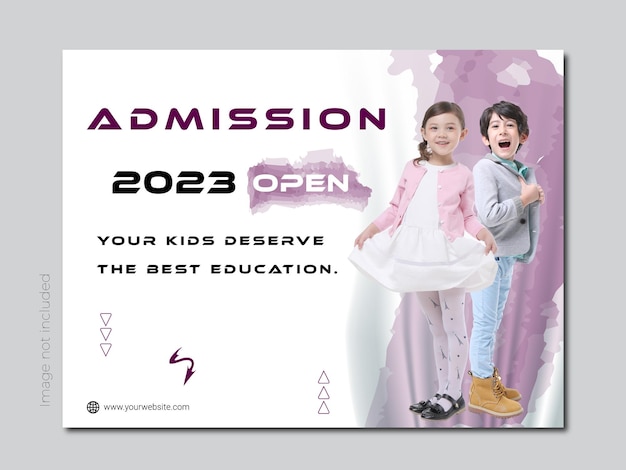 school education admission social media post &amp; web banner