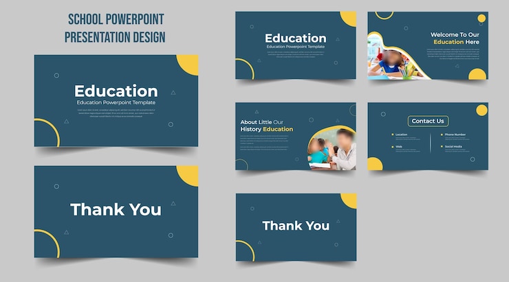 Вектор презентация powerpoint для школьного образования